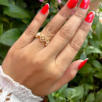 Floral Crystal Ring