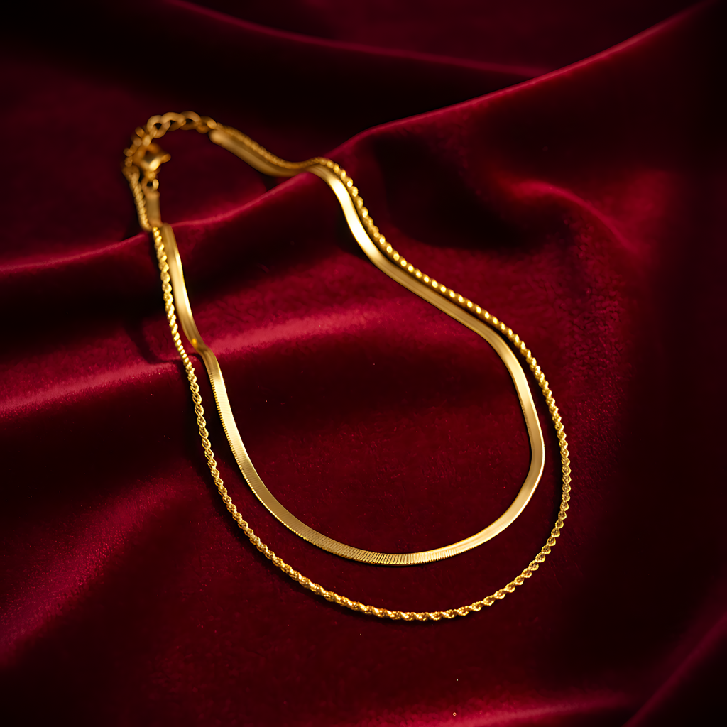 Double Layer Chain Necklace