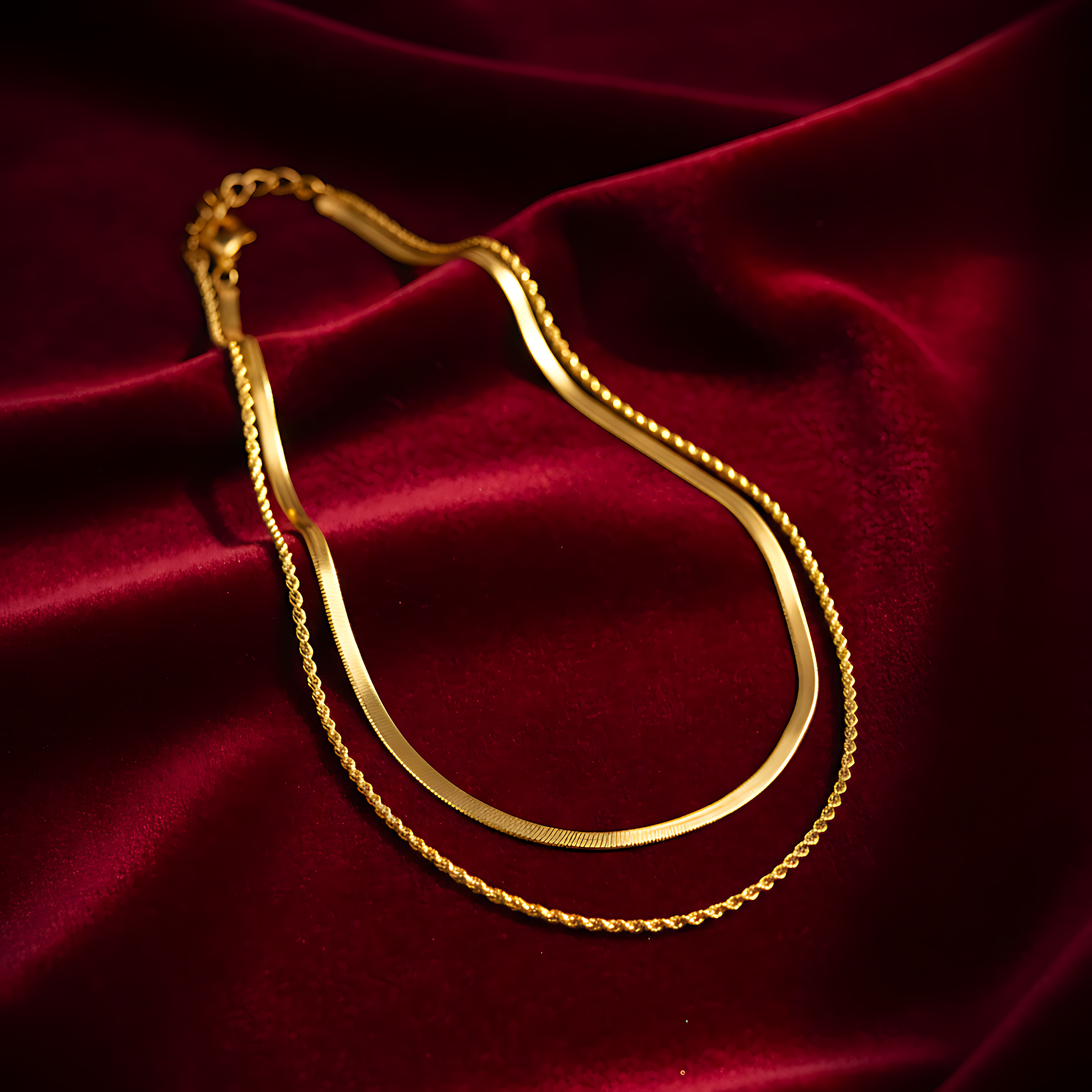 Double Layer Chain Necklace