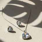 Crystal Pendant Necklace & Earring Set