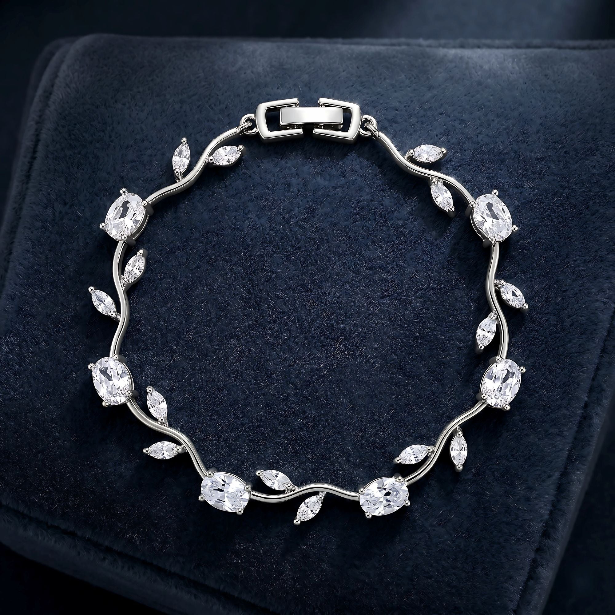 Silver Blush Tulip Bracelet