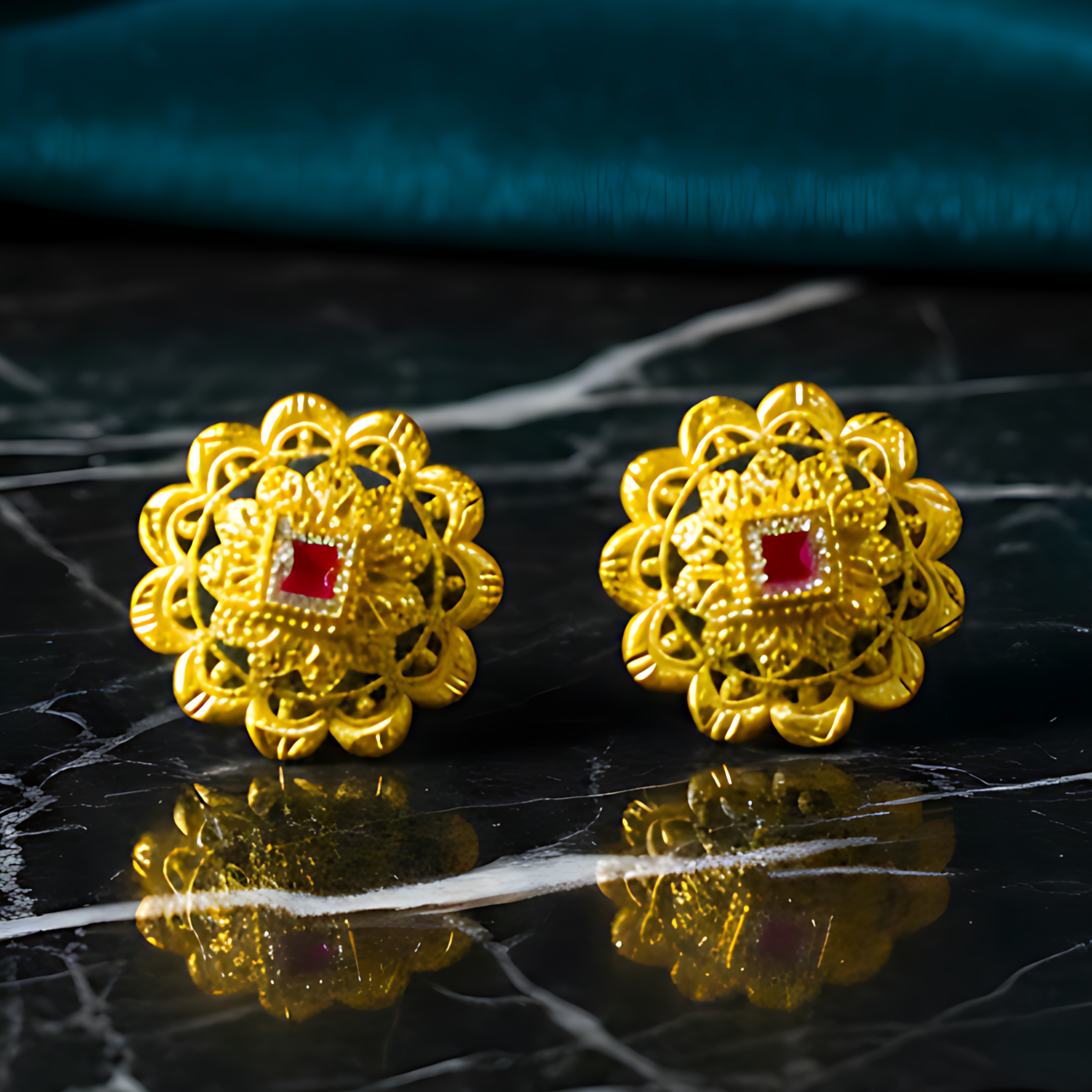 Traditional Regal Gold Studs