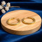 Double Layer Necklace & Hoop Earrings Combo Set