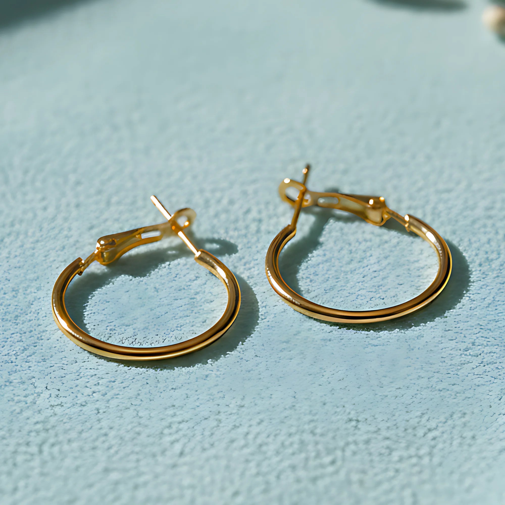 Classic Gold Hoop Earrings Combo ( Set of 4 Pair)
