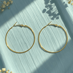 Classic Gold Hoop Earrings Combo ( Set of 4 Pair)