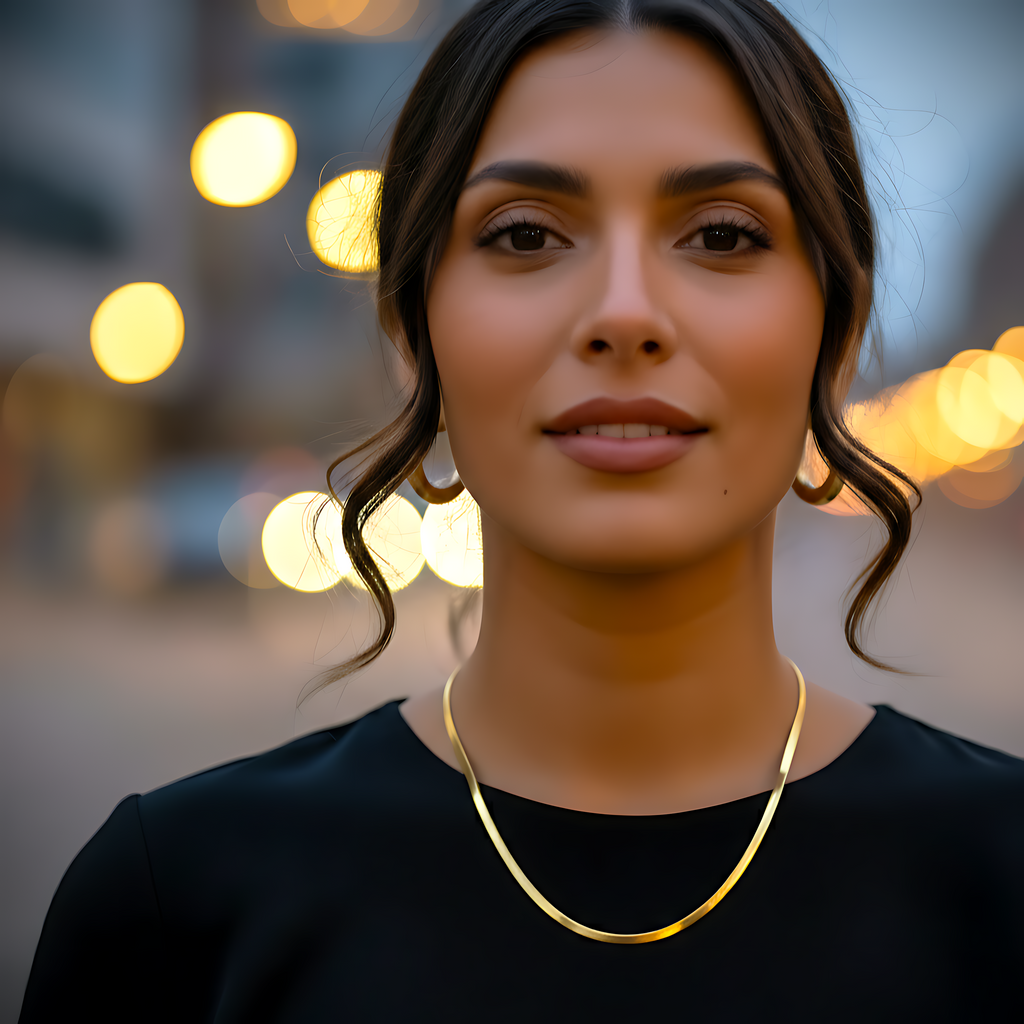 Modern Flat Snake Chain