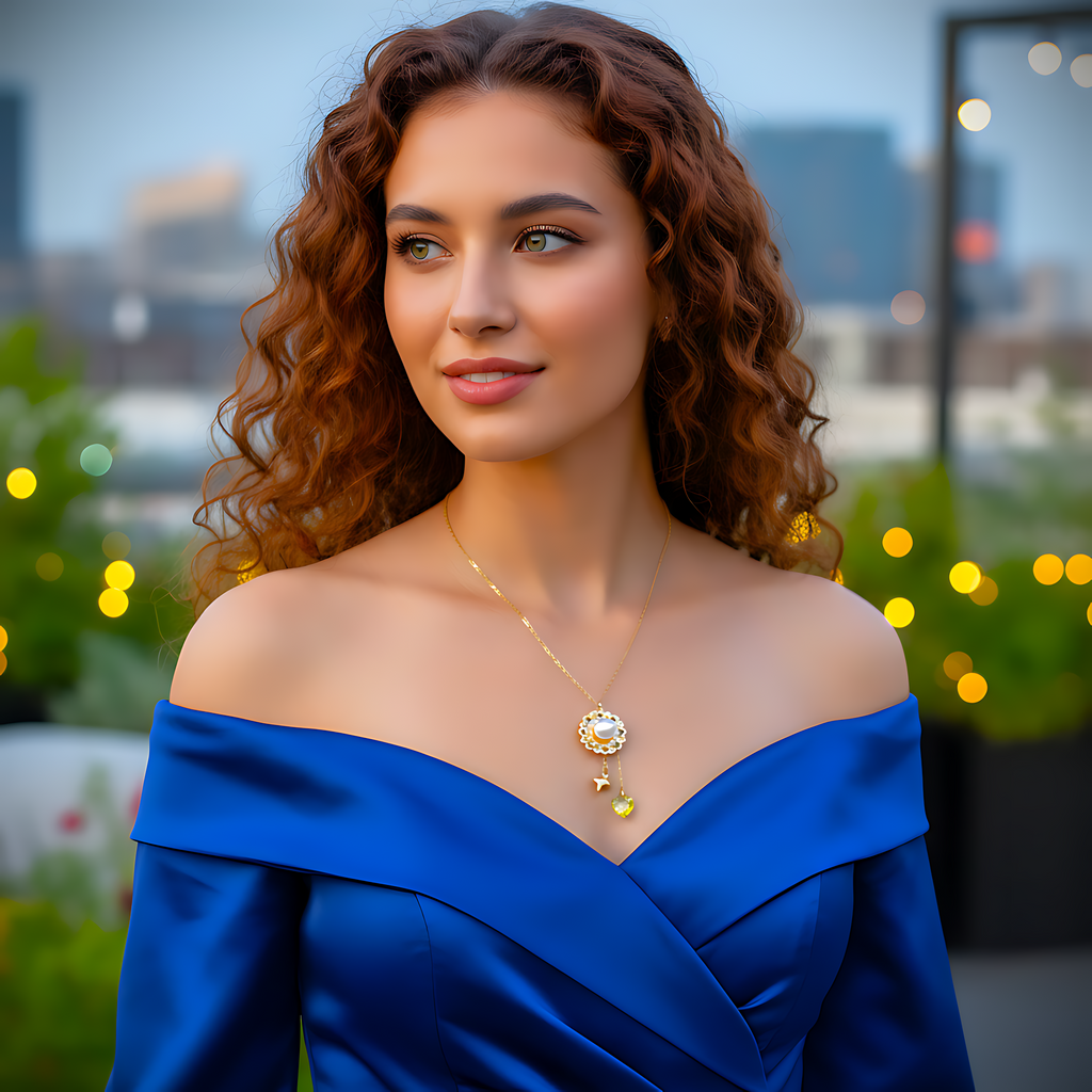 Floral Pearl Necklace Set