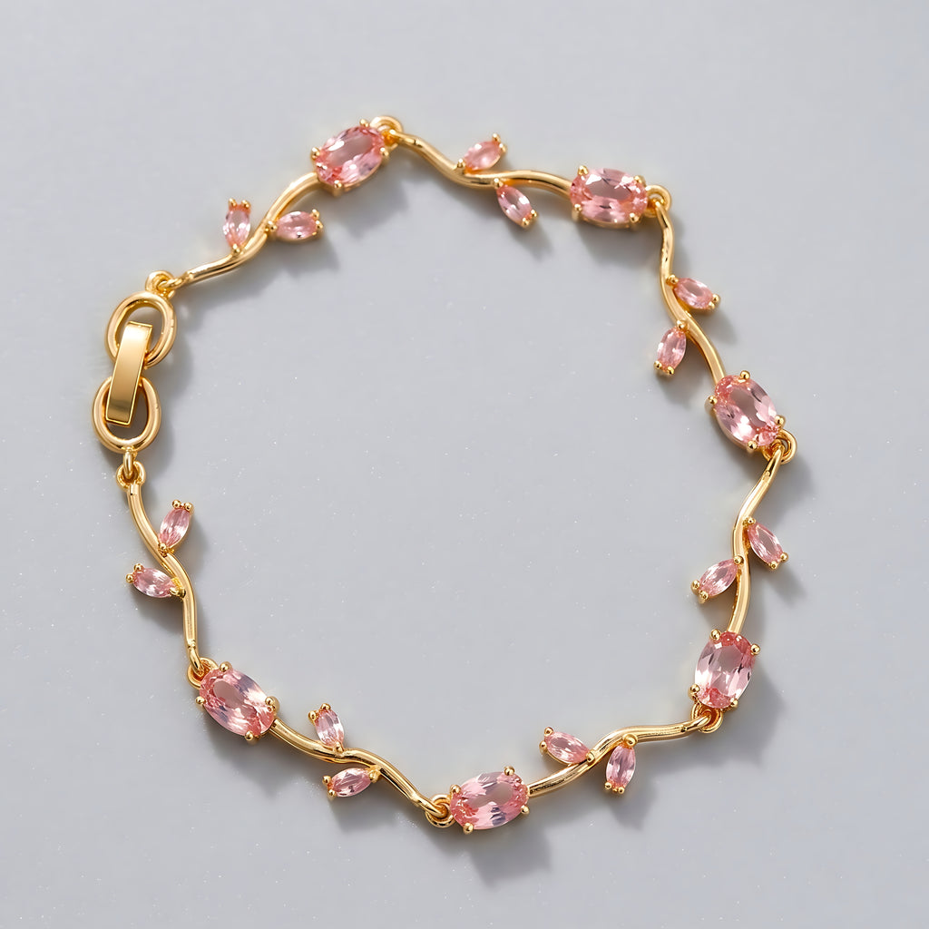 Blush Pink Tulip Bracelet