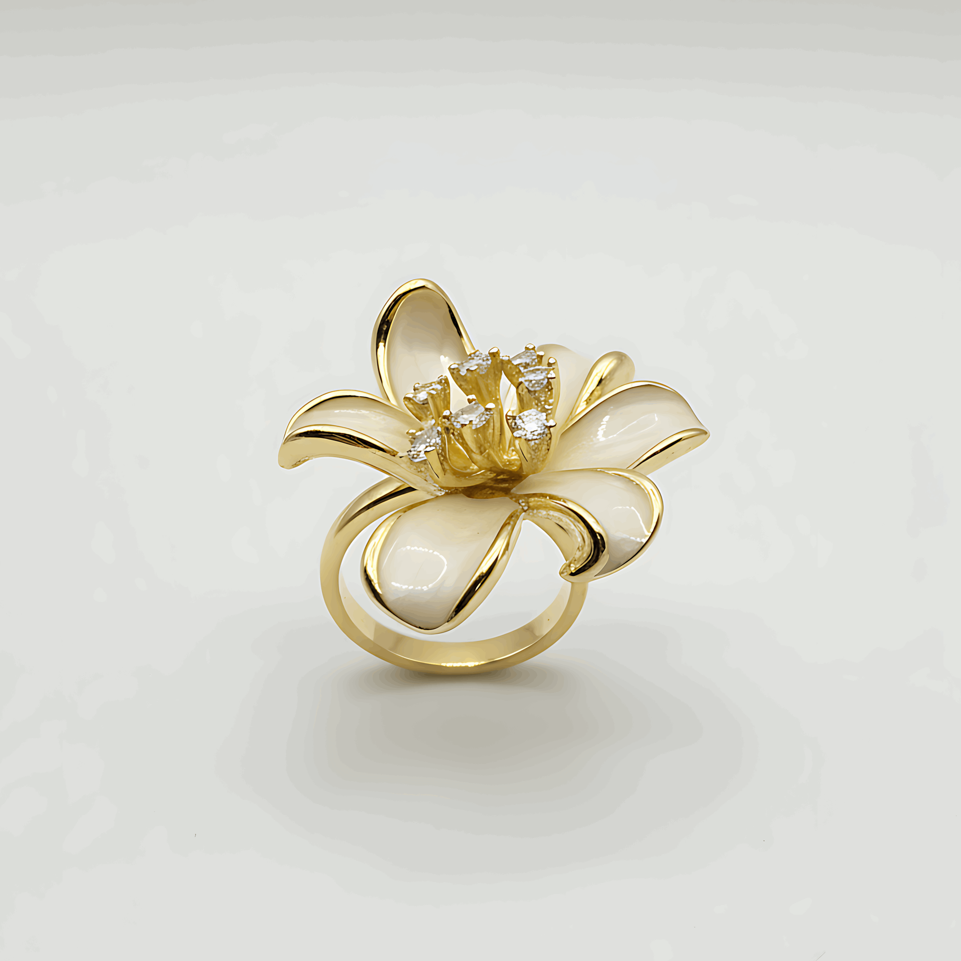Floral Adjustable Ring