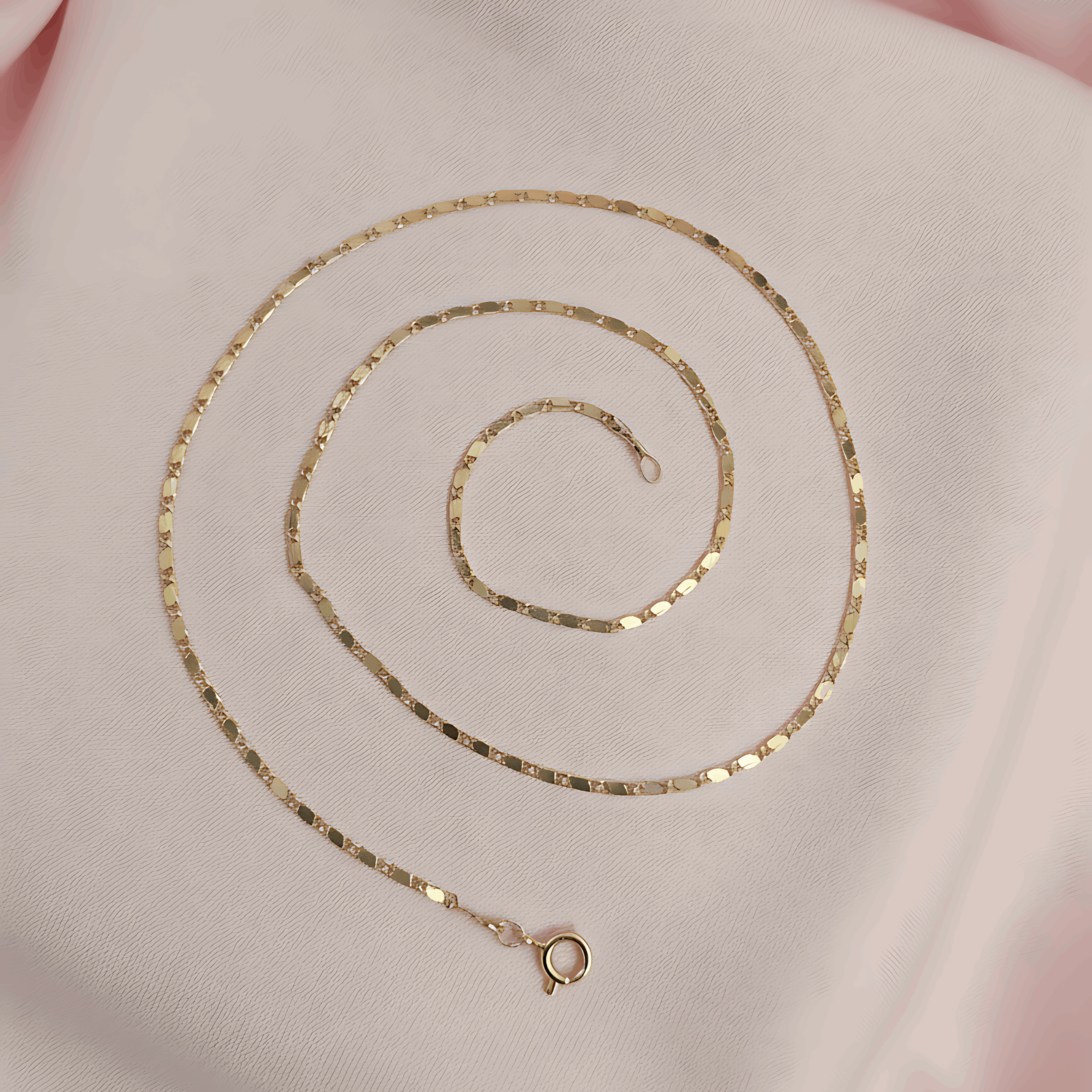 Classic Gold Chain & Floral Cuff Bracelet Combo Set