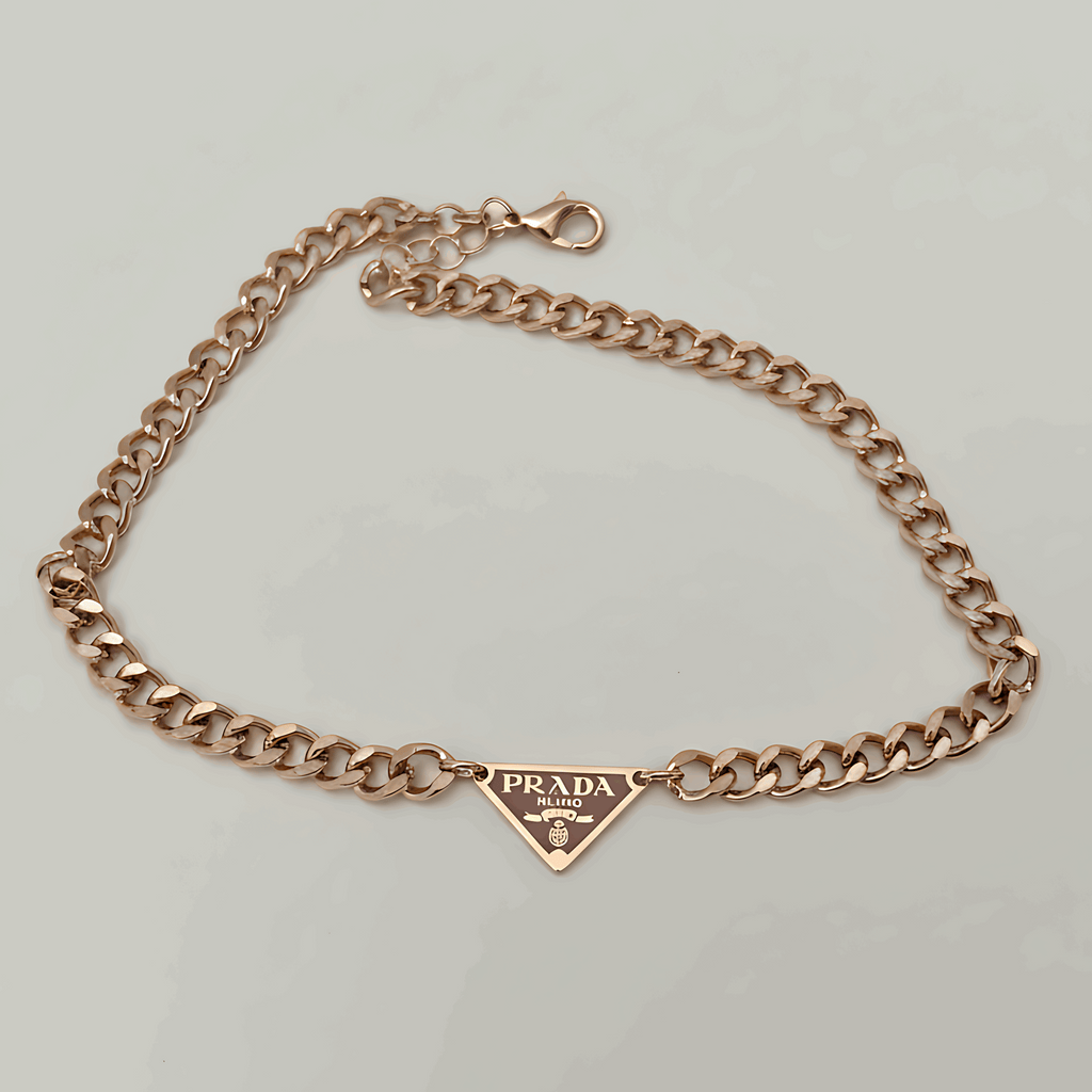 Prada Rose Gold Chain Necklace