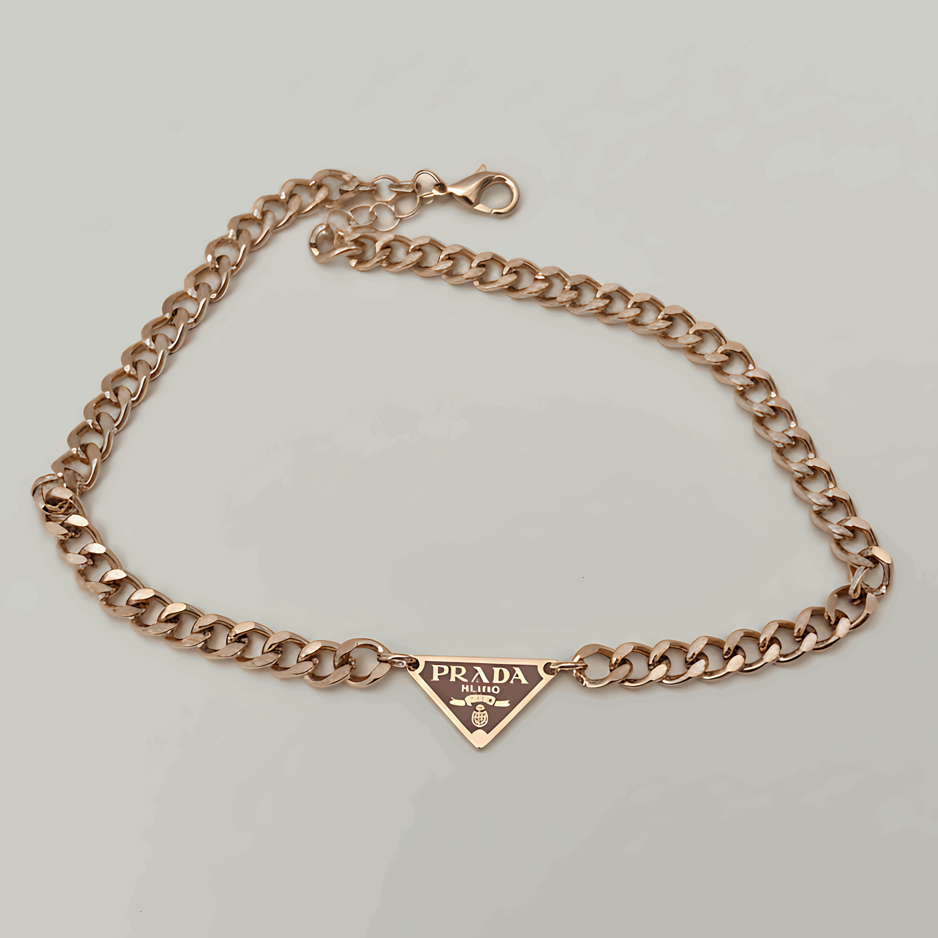 Prada Rose Gold Chain Necklace