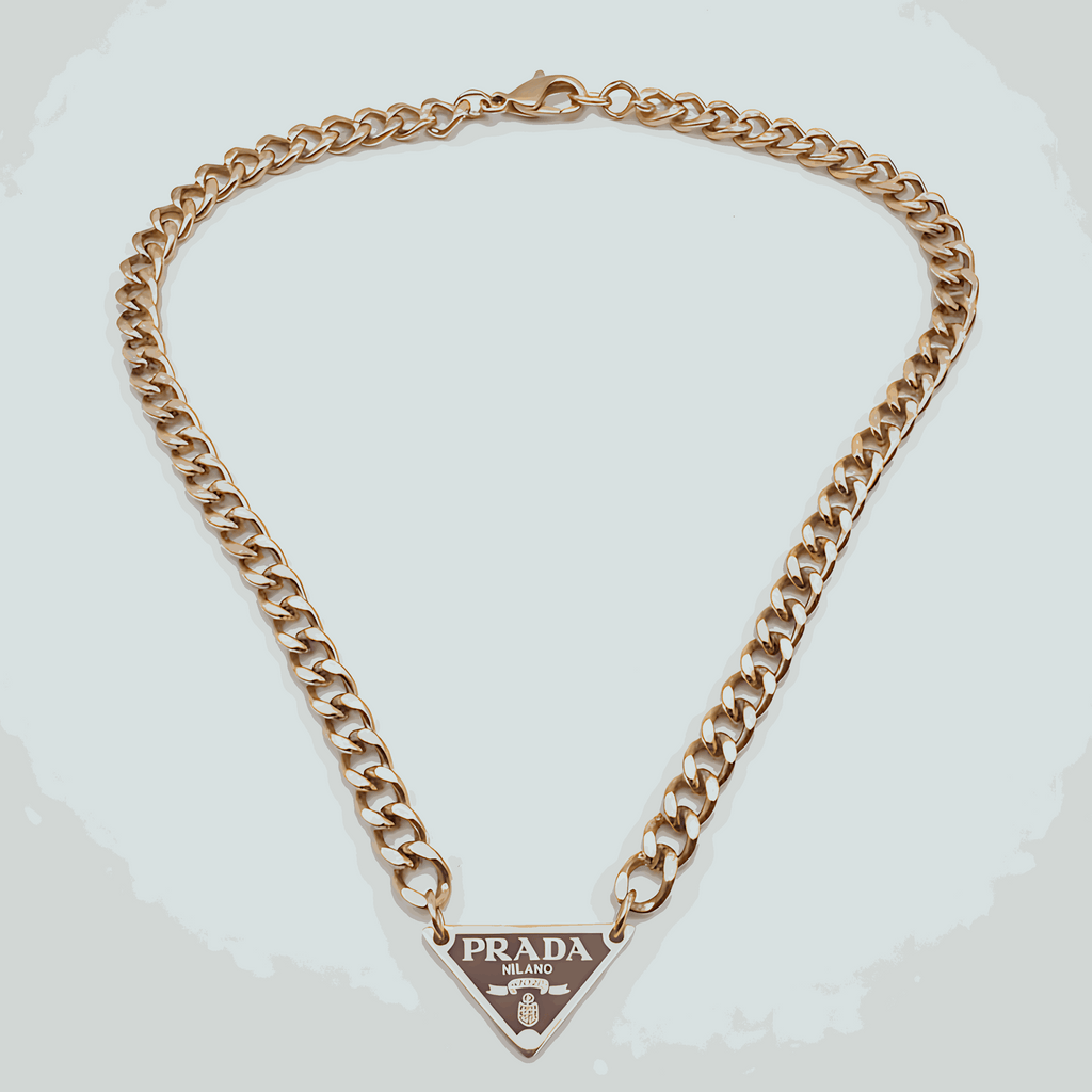 Prada Rose Gold Chain Necklace