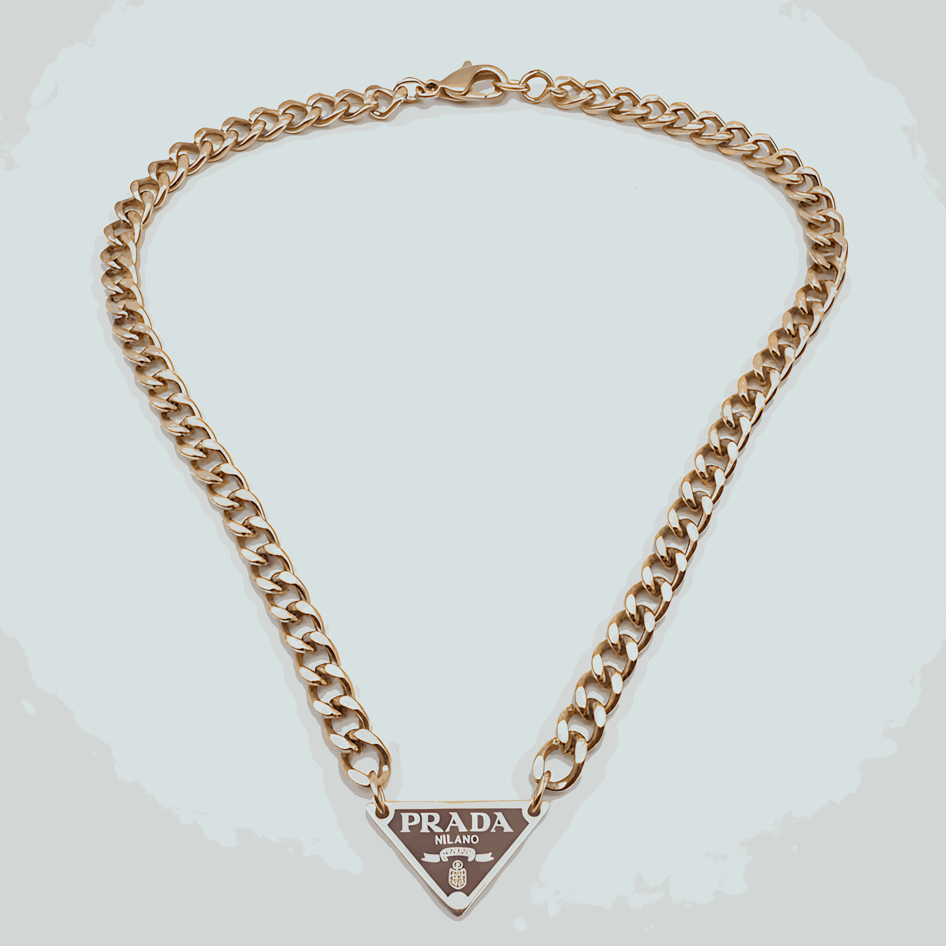 Prada Rose Gold Chain Necklace