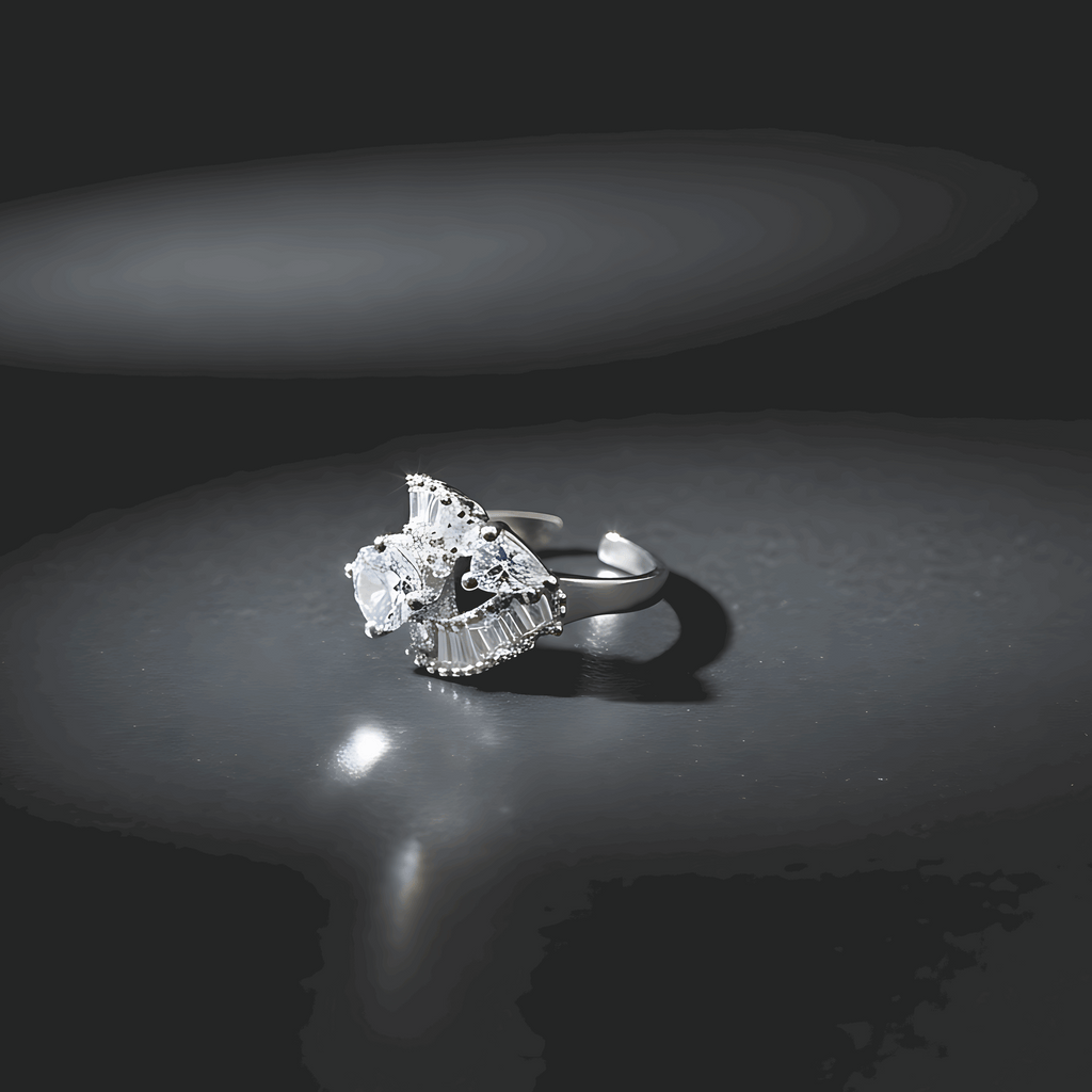 Sparkle AD Statement Ring