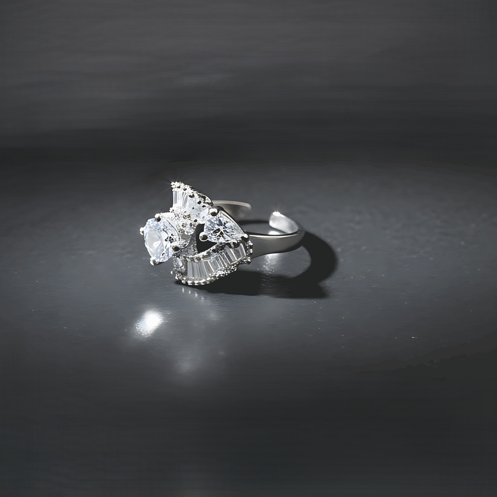 Sparkle AD Statement Ring
