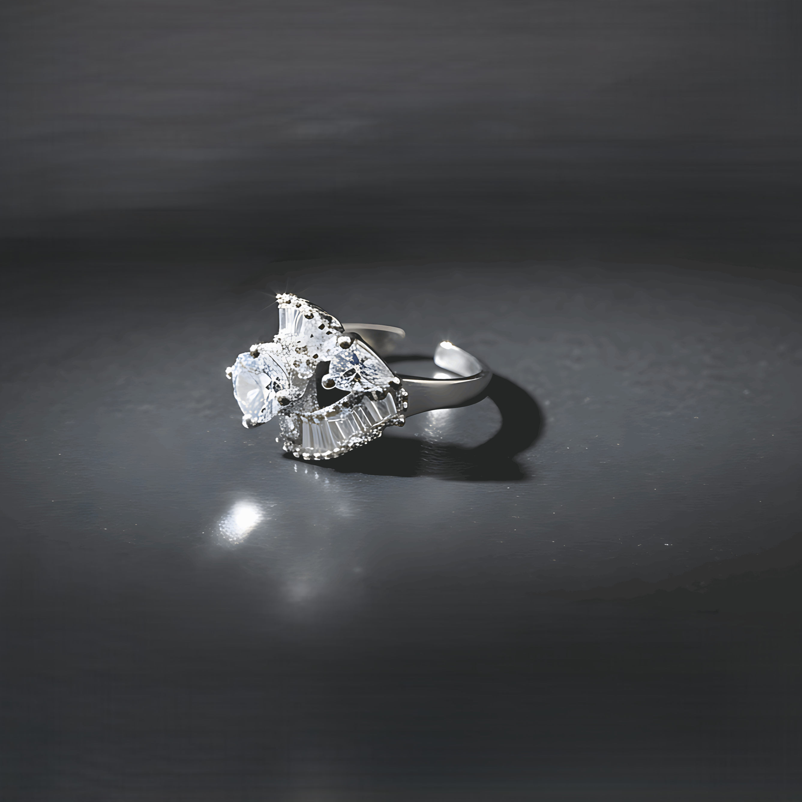 Sparkle AD Statement Ring