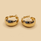 Classic Gold Hoop Earrings Combo ( Set of 4 Pair)