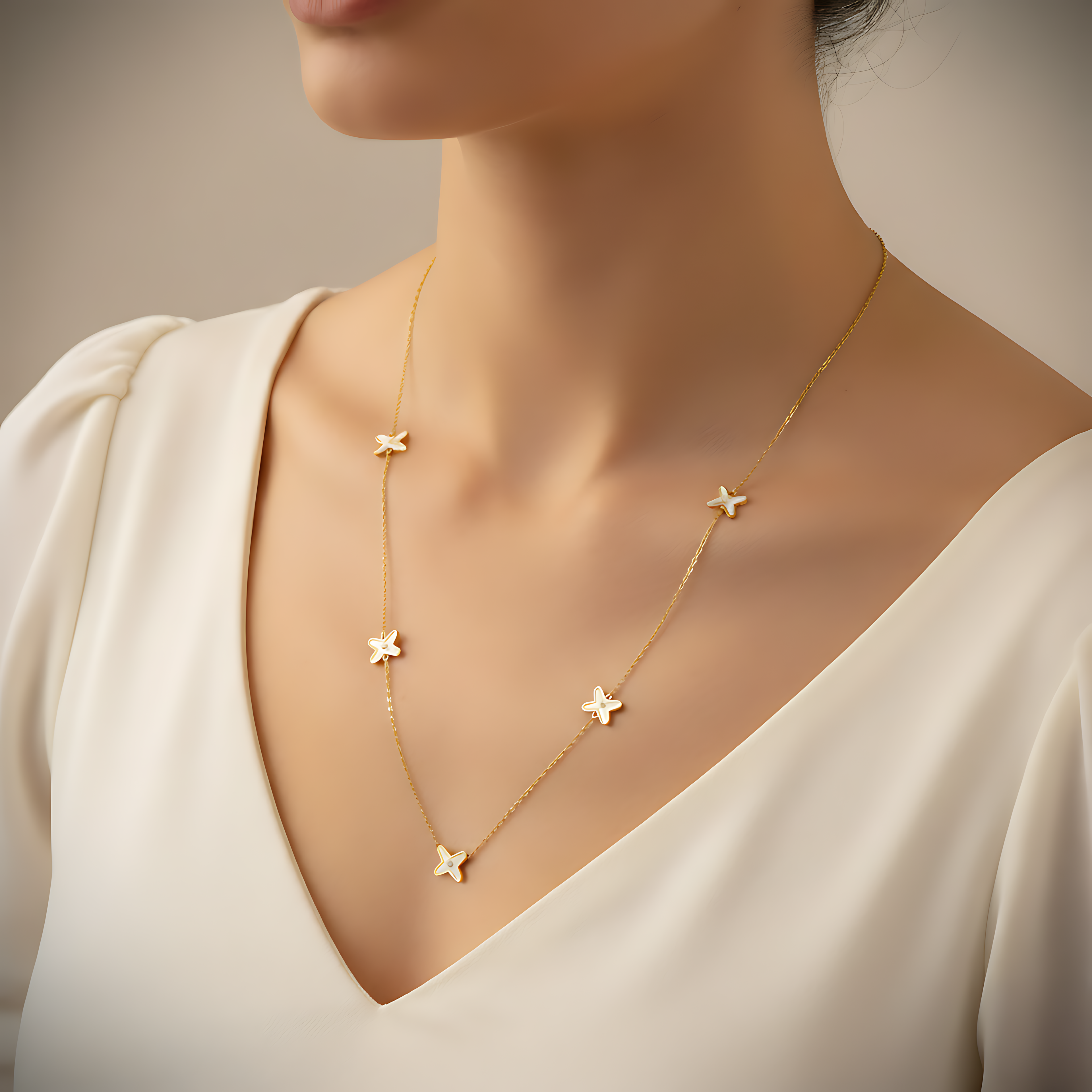 Golden Star Necklace
