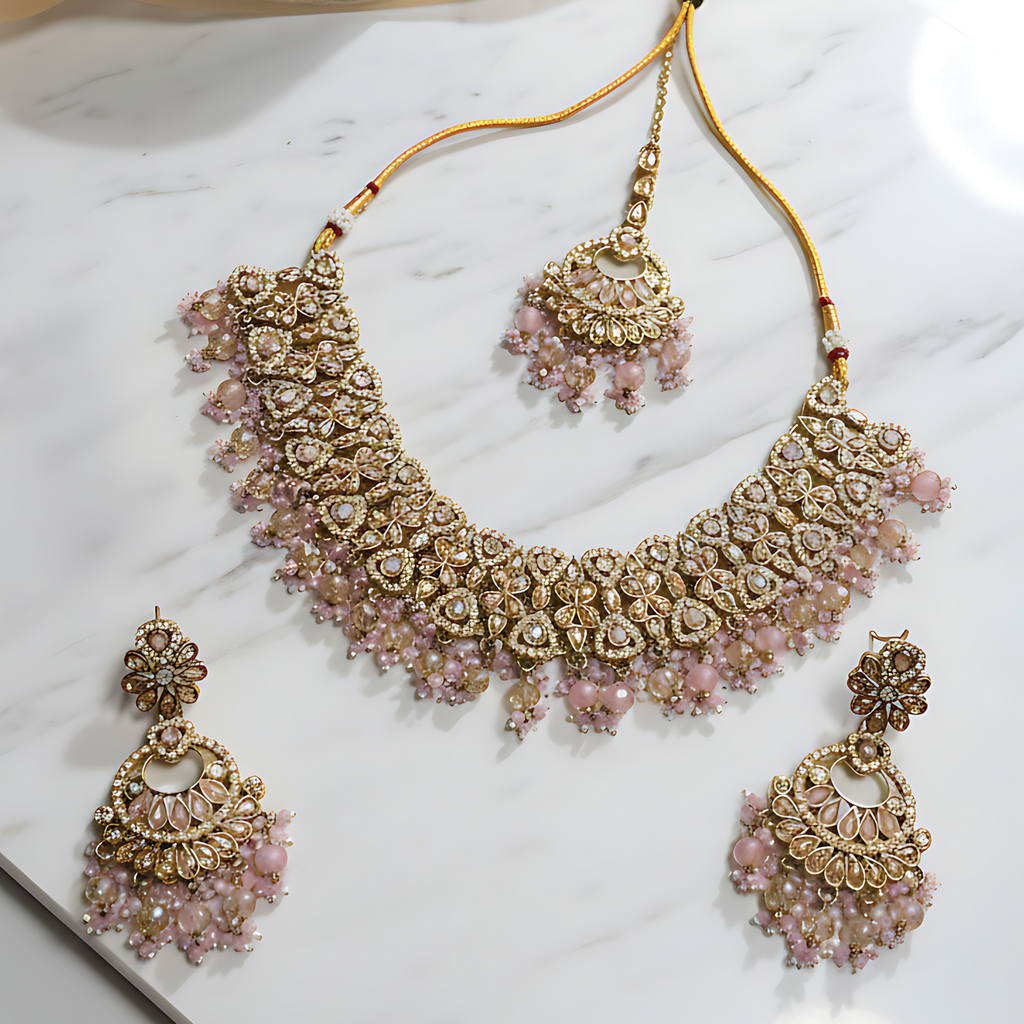 Floral Kundan Choker Set