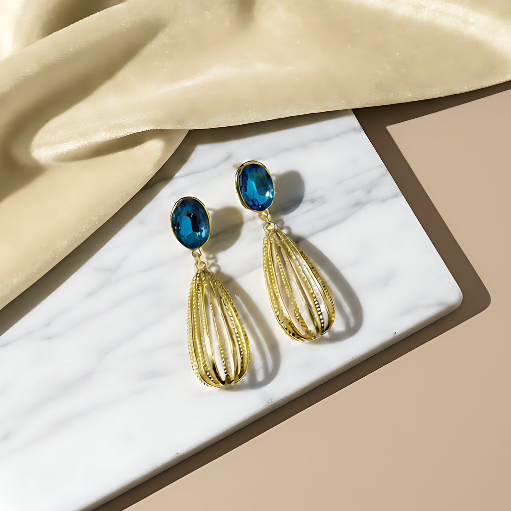 Stone Drop Earrings