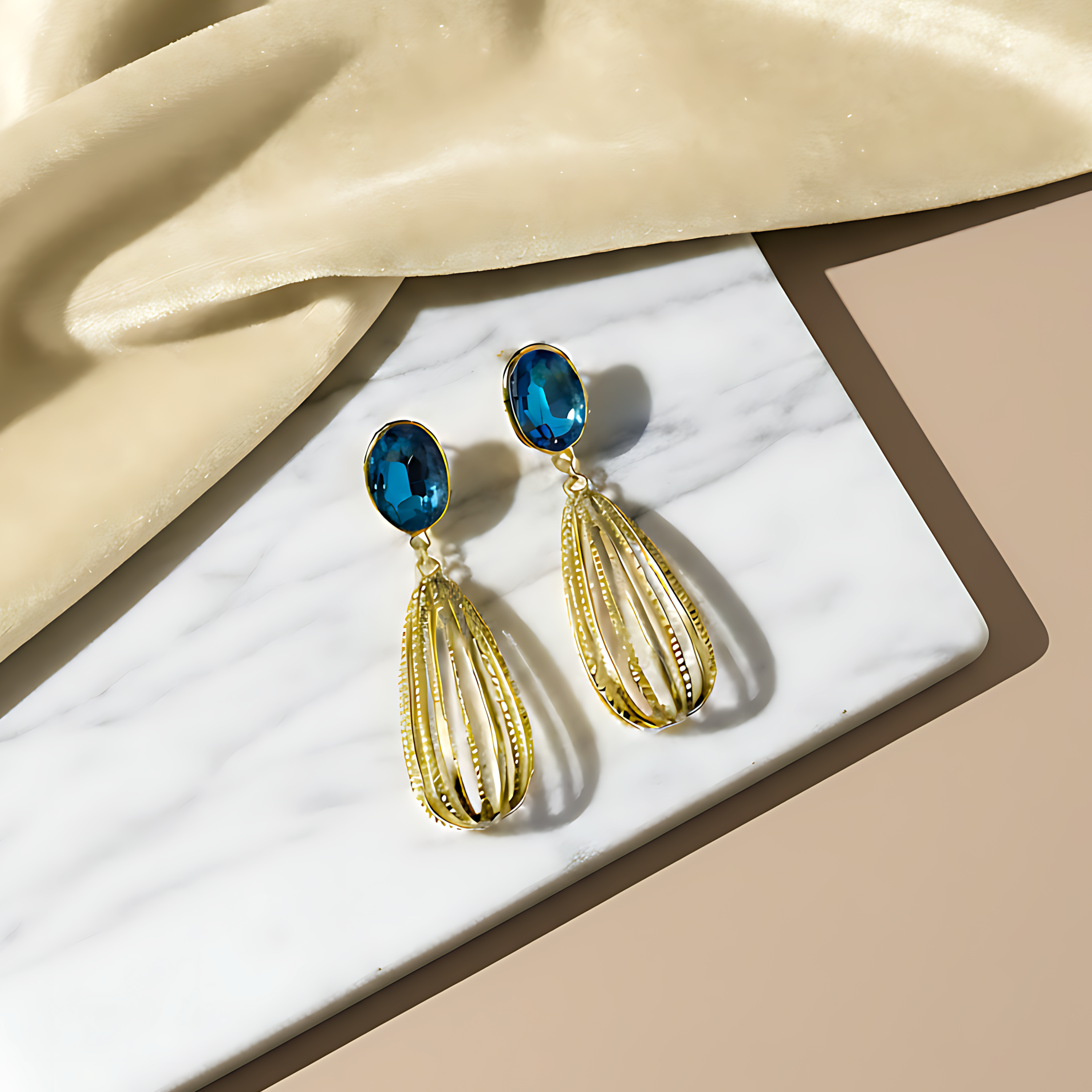 Stone Drop Earrings