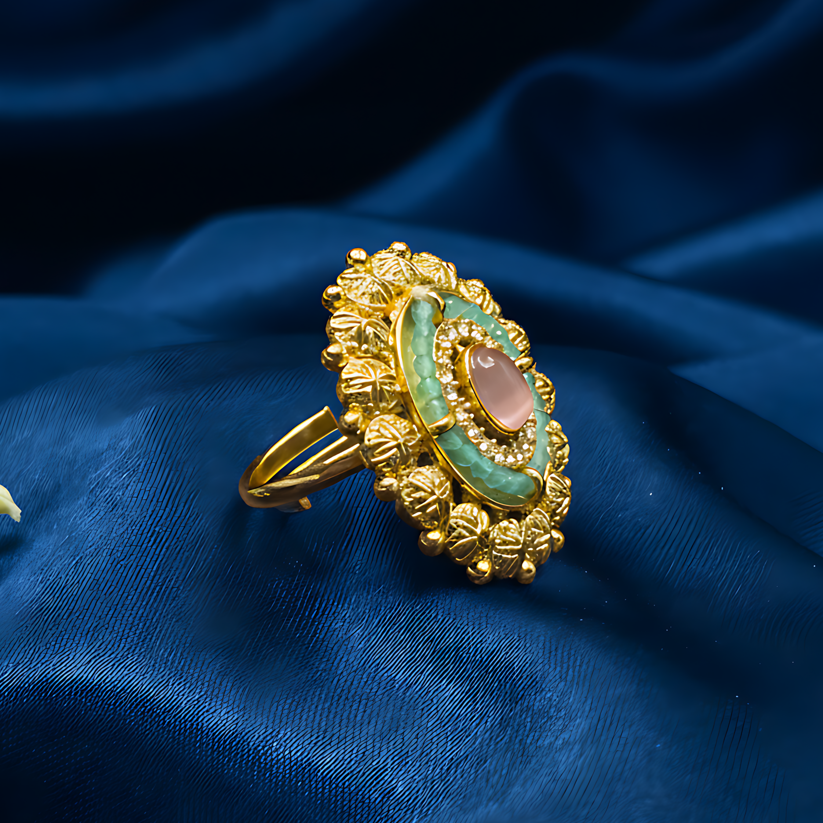 Kundan Stone Adjustable Ring