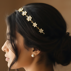 Floral Crystal Hair Chain