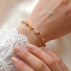 Pink & Purple Tulip Bracelet
