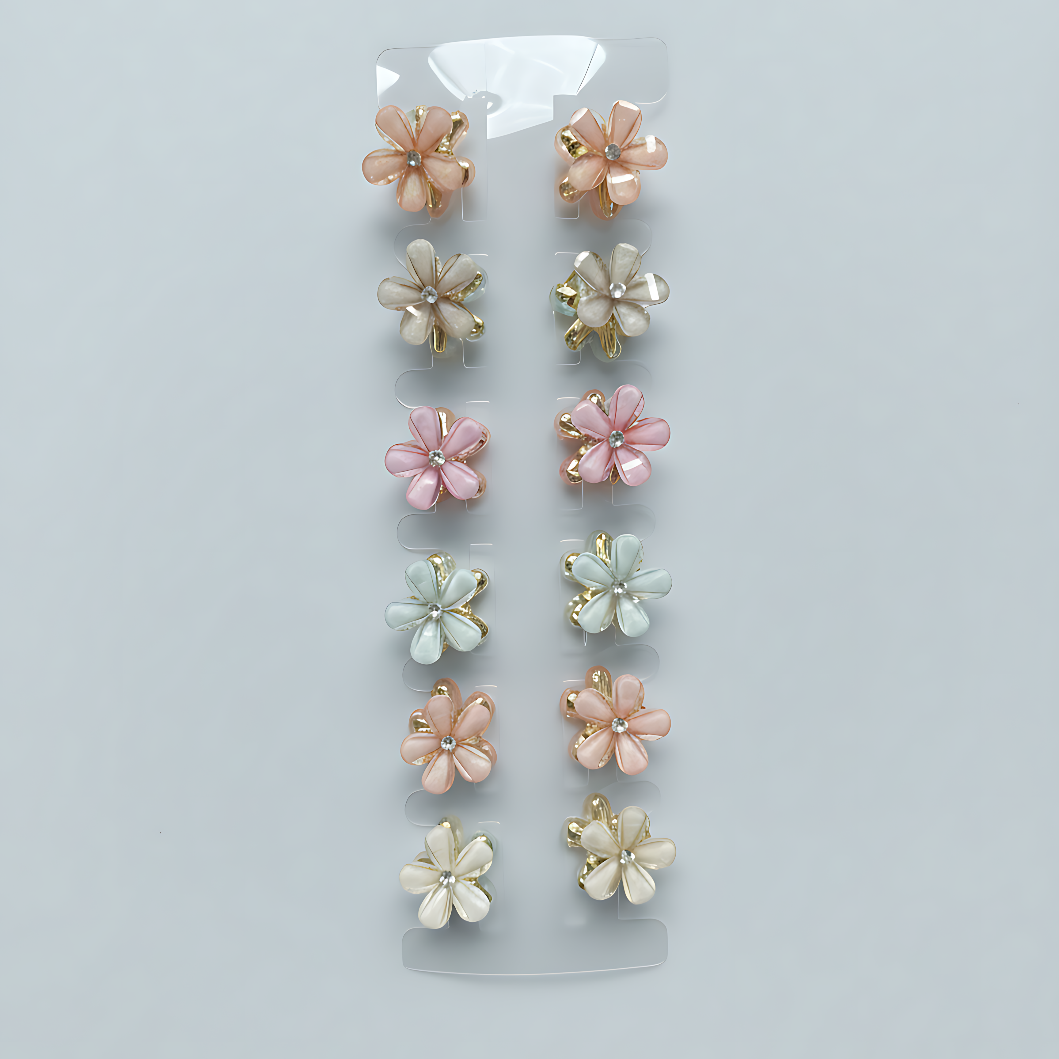 Mini Flower Hair Claw Set