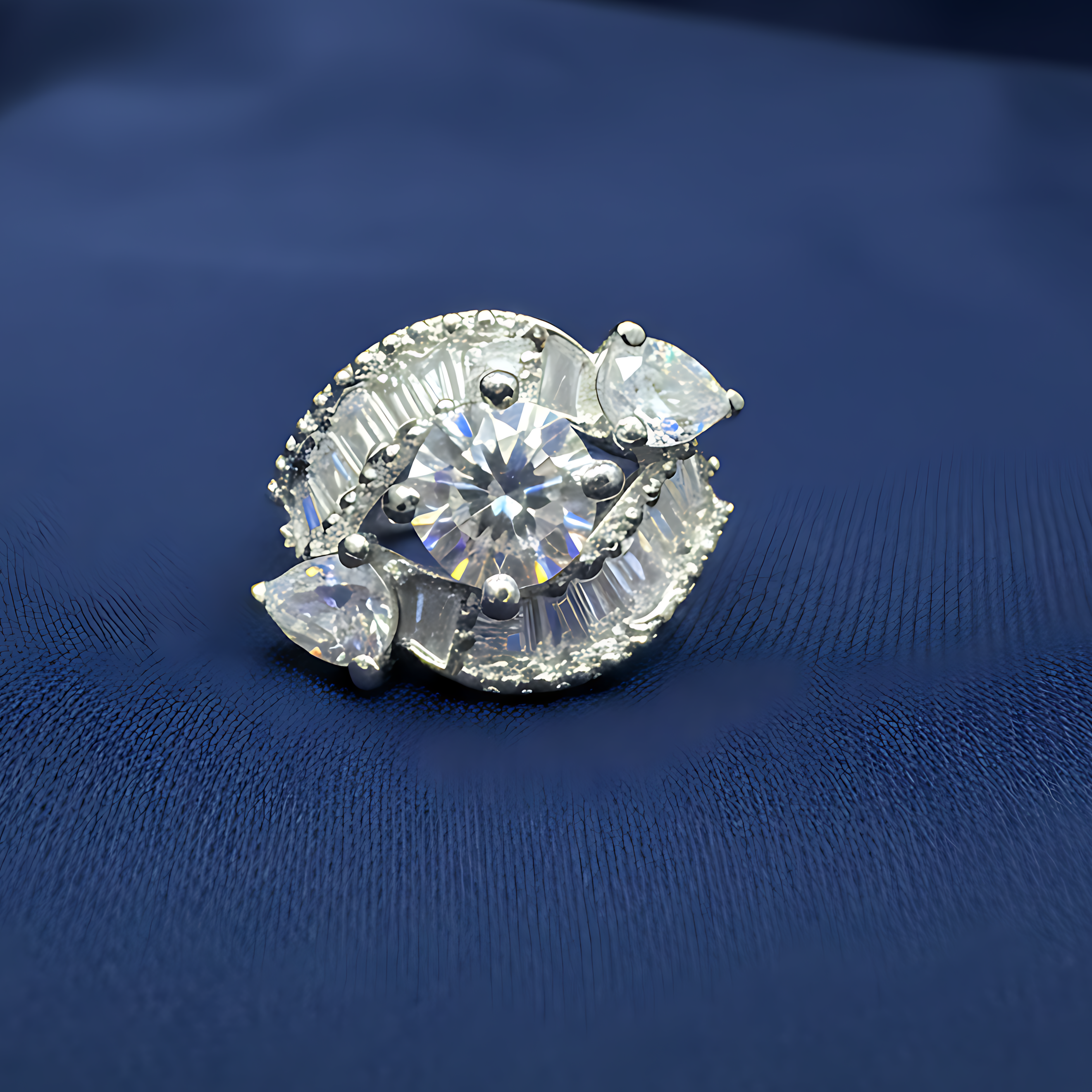 Sparkle AD Statement Ring