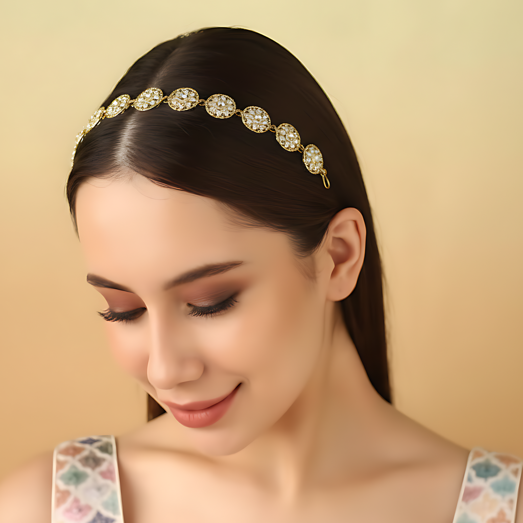 Pearl Floral Hair Chain