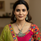 Oxidised Peacock Pendant Necklace Set