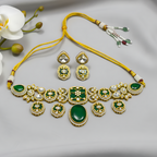 Green Stone Kundan Choker Set