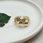 Elegant Gold Bow Ring