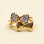Elegant Gold Bow Ring