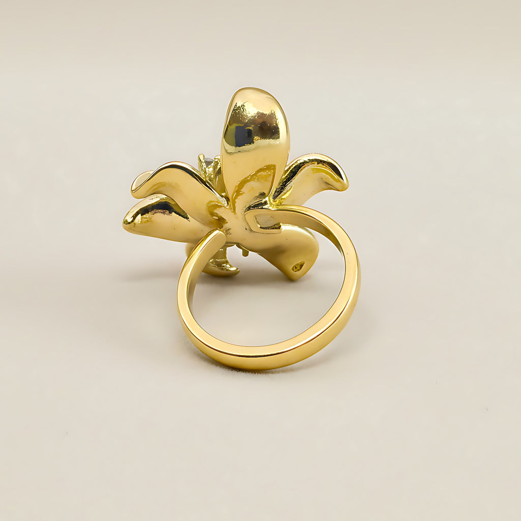 Floral Adjustable Ring