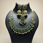 Green Kundan Choker Set