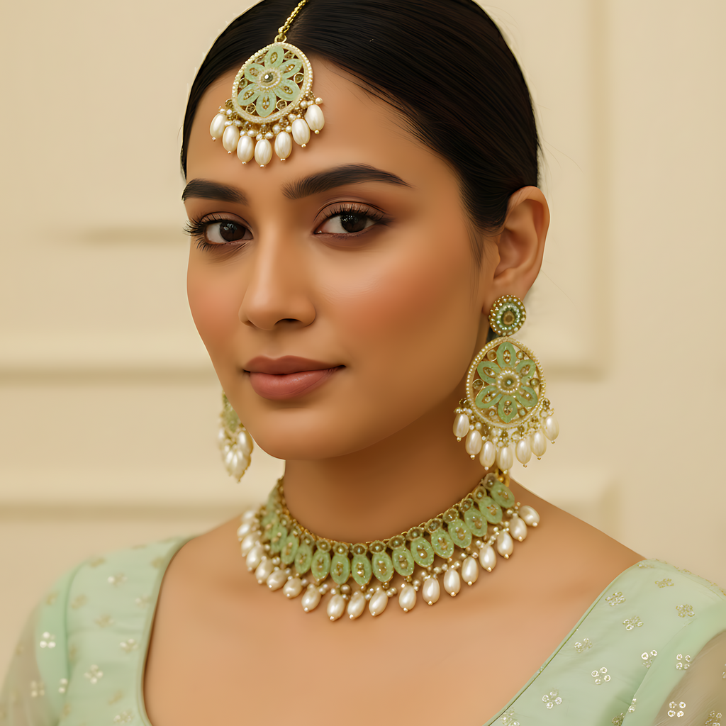 Traditional Kundan Choker Set