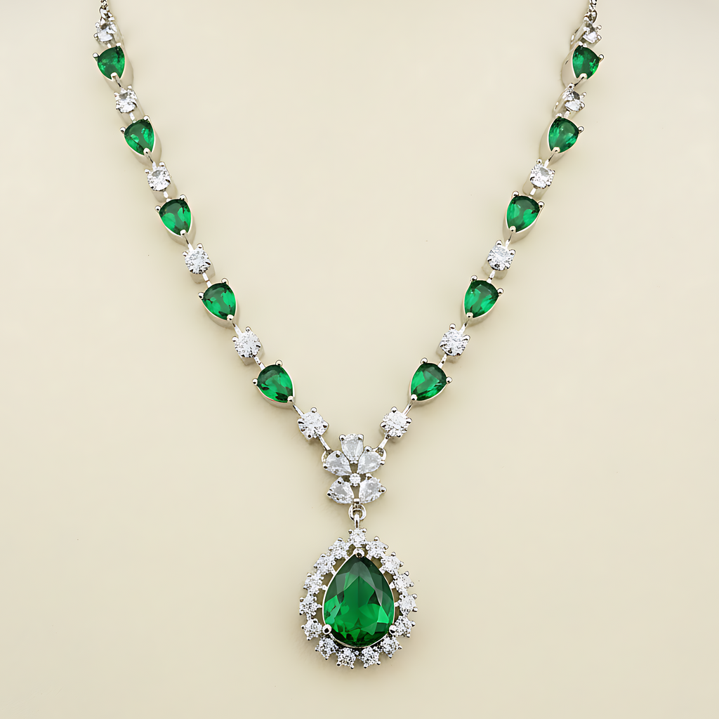 Stone AD Necklace Set