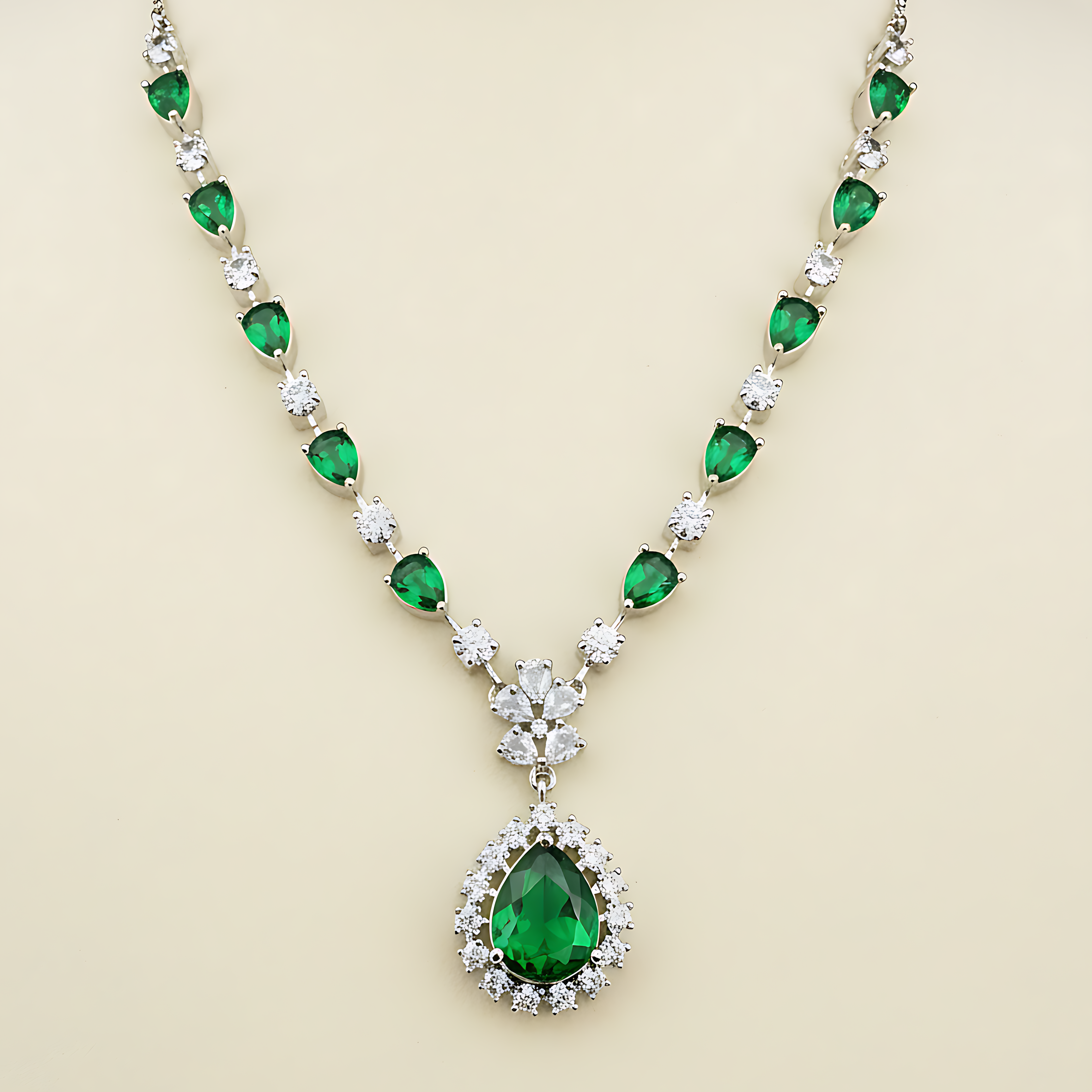 Stone AD Necklace Set