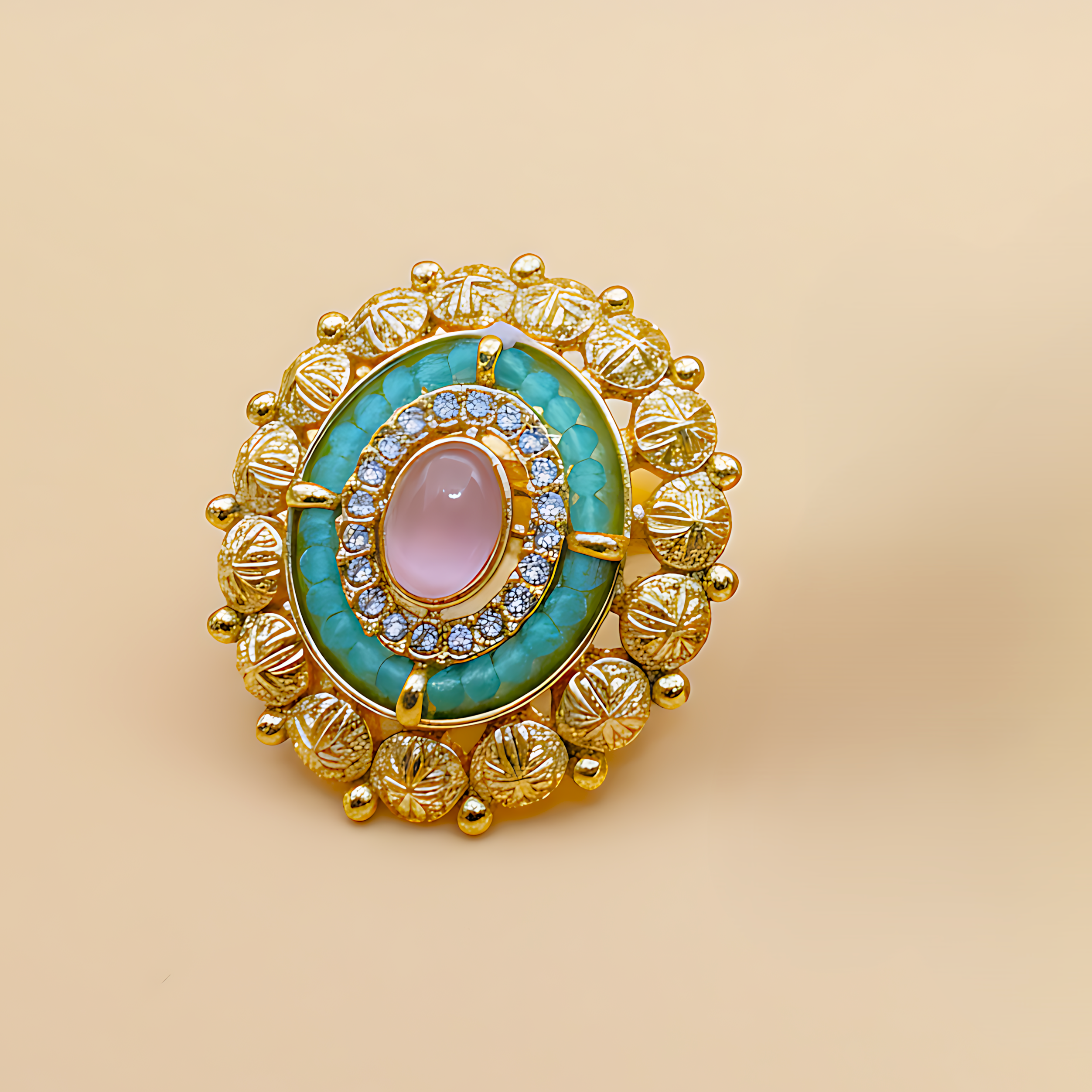 Kundan Stone Adjustable Ring