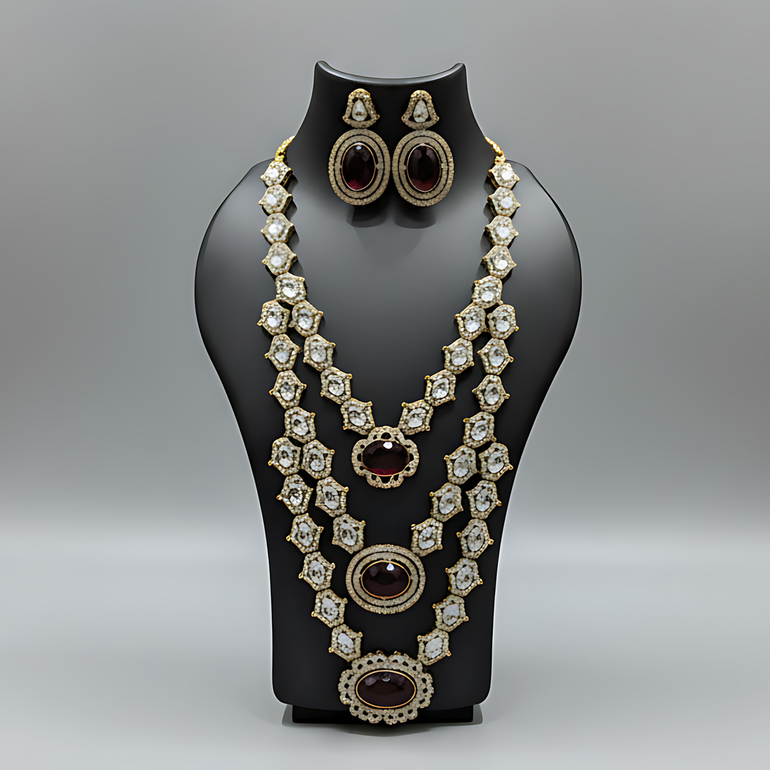 3 Layered Necklace Set