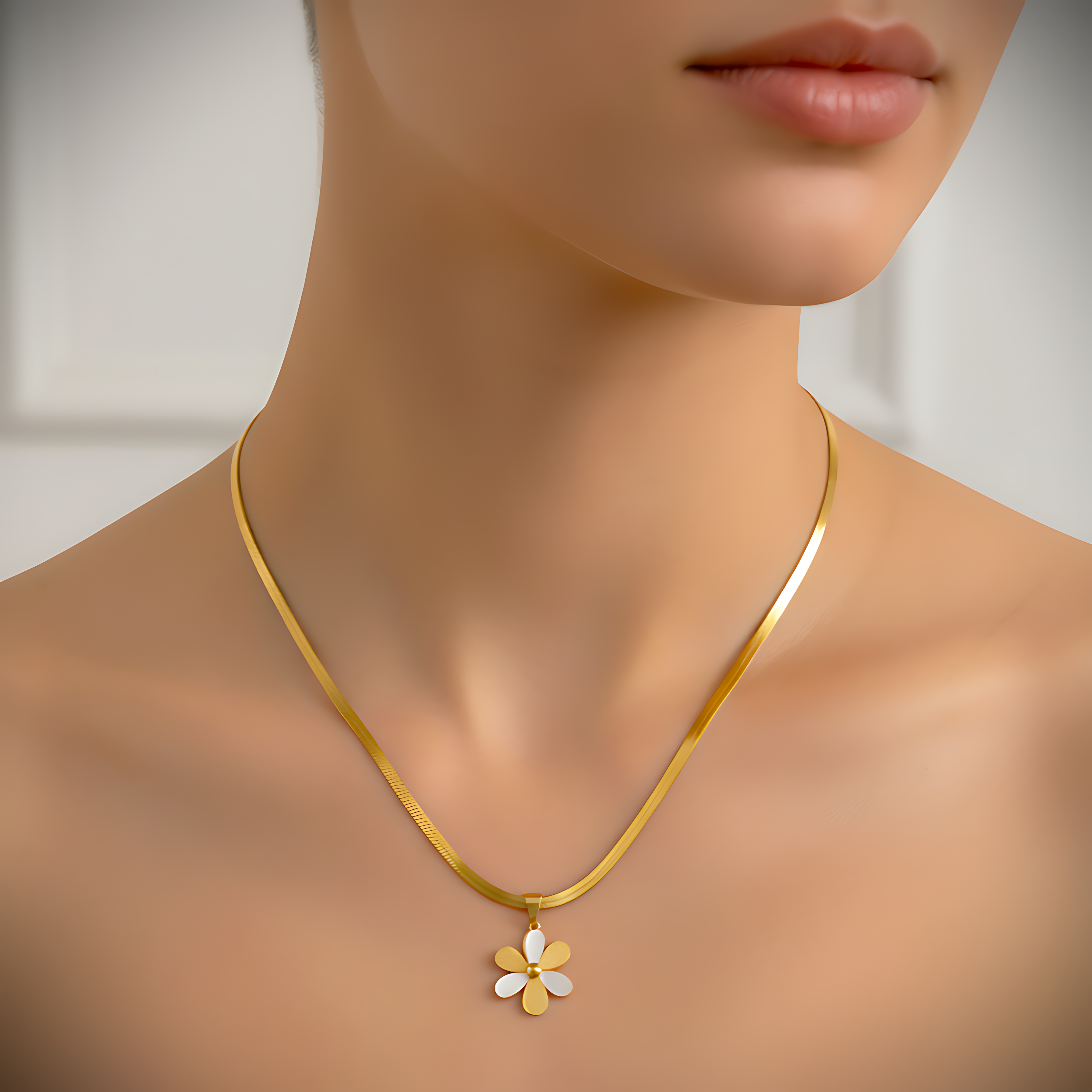 Floral Pendant Necklace