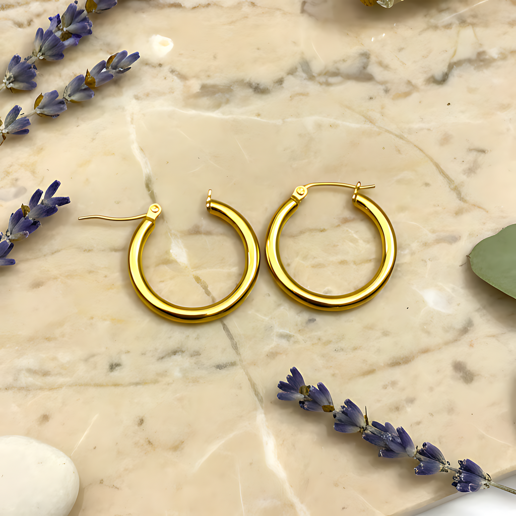 Gold Hoop Earrings