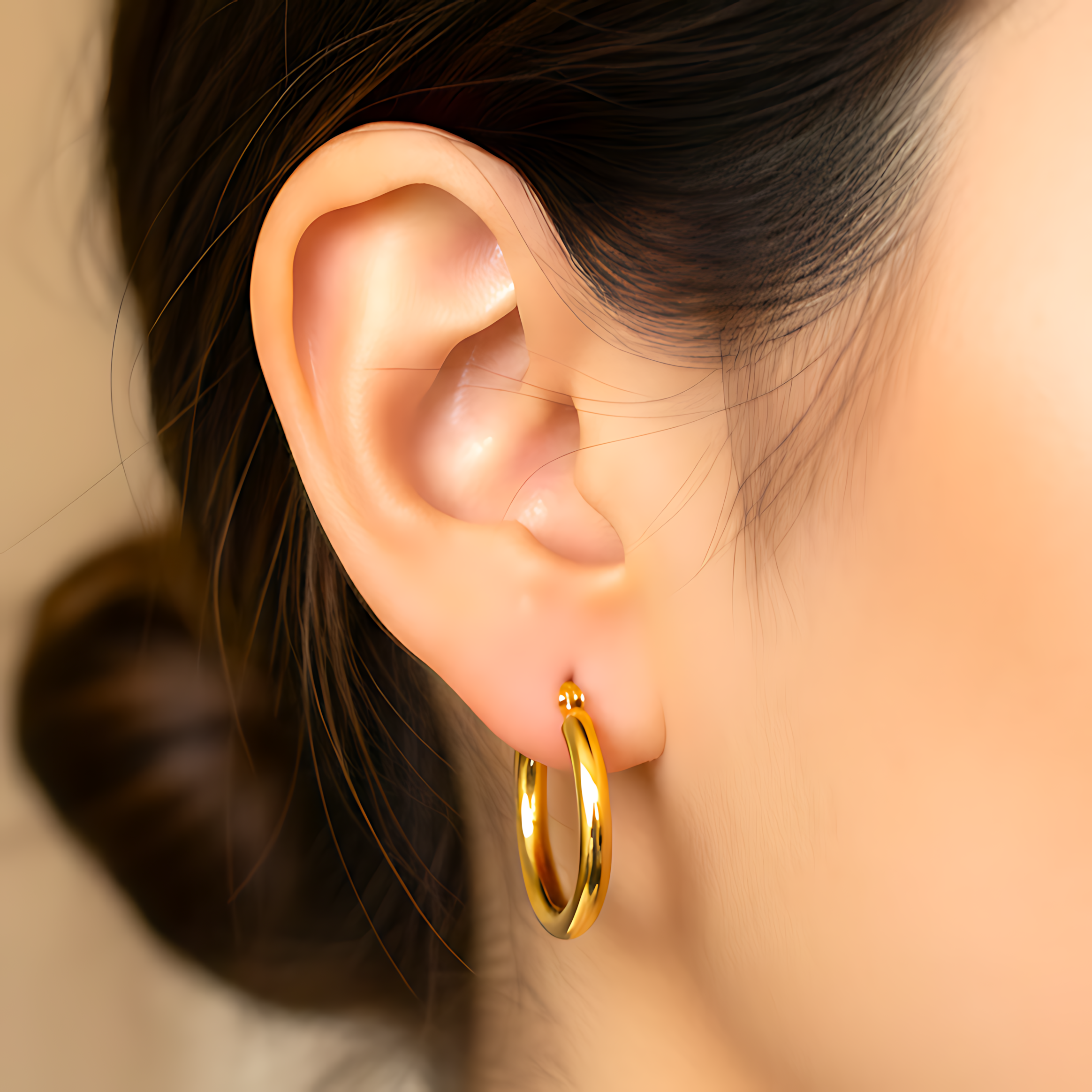 Gold Hoop Earrings