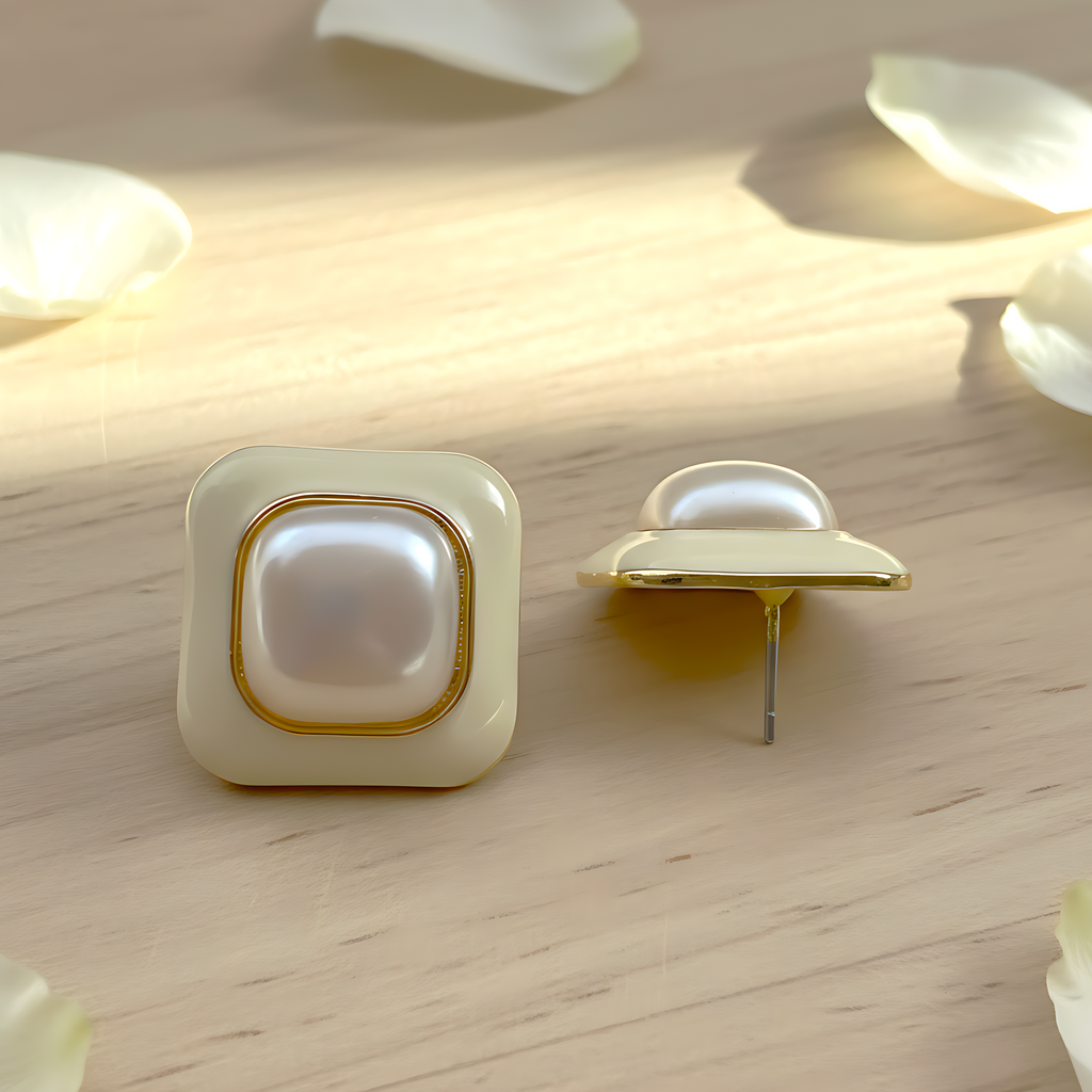 Classic Pearl Stud Earrings
