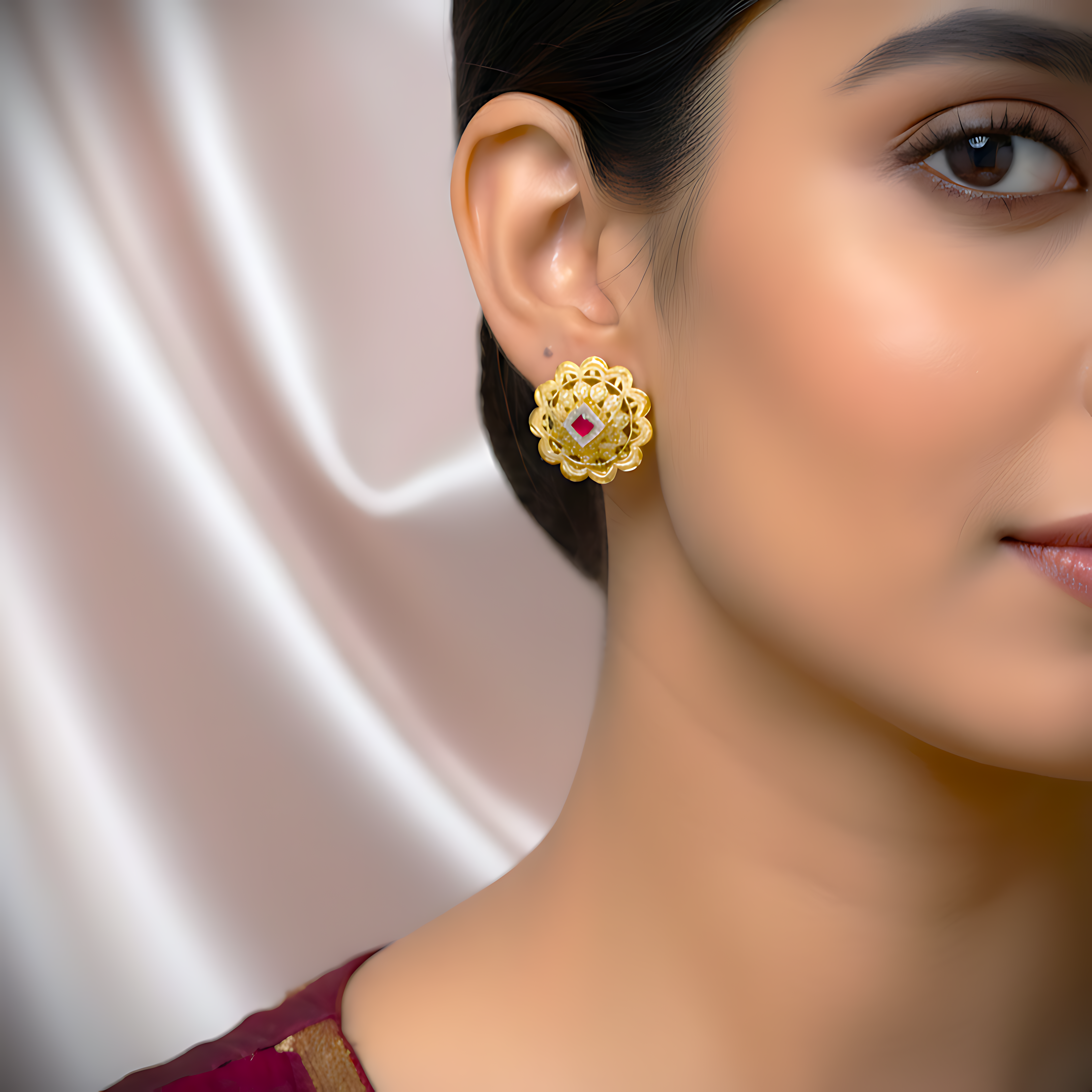 Traditional Regal Gold Studs