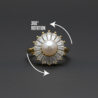 Pearl Crown Spin Ring