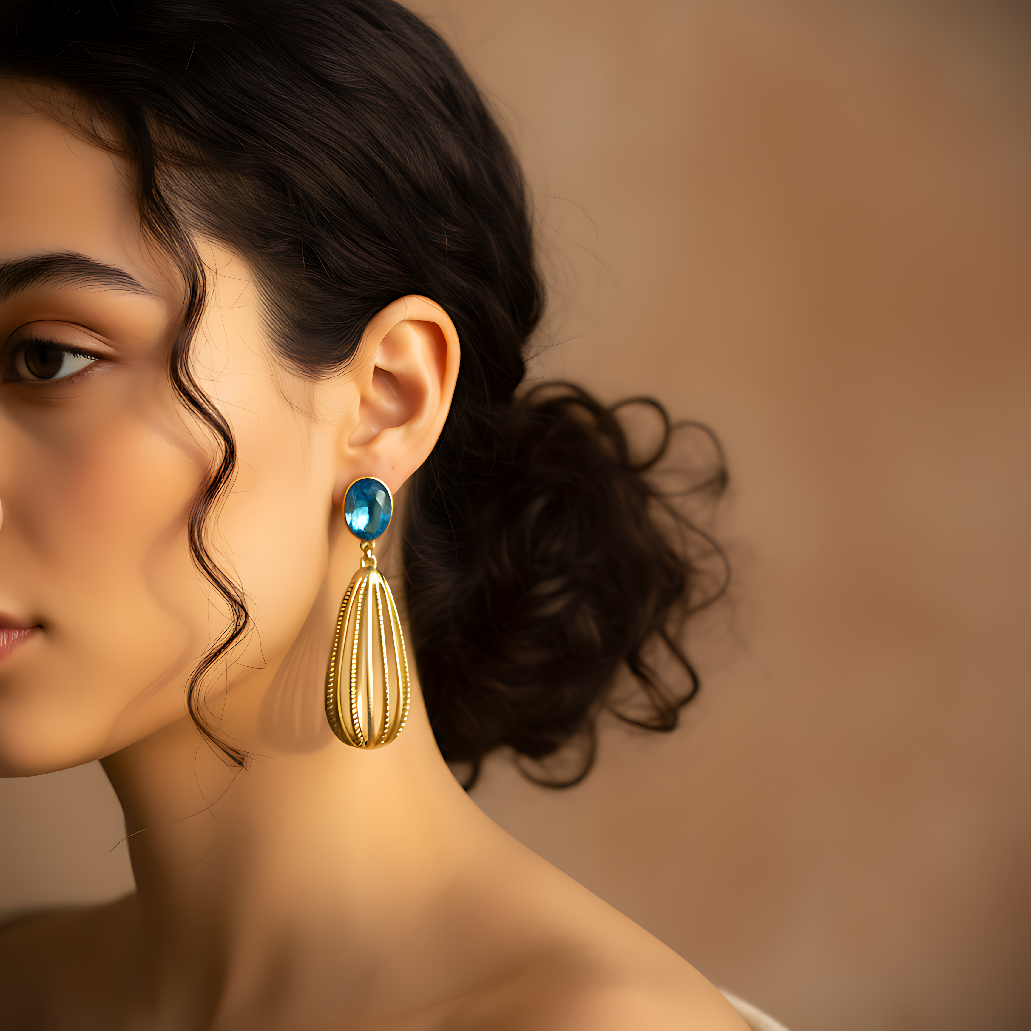 Stone Drop Earrings